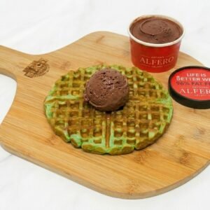 Chocolate 72% Gelato Waffle