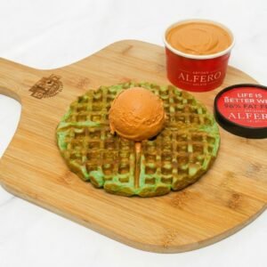 Thai Milk Tea Gelato Waffle