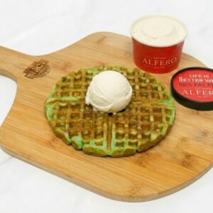 White Hokkaido Milk Gelato Waffle